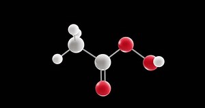 Molécula de ácido peracético, modelo 3D: video de stock (totalmente libre de regalías) 3399287897 | Shutterstock