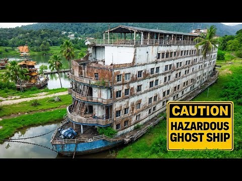 Exploring a MASSIVE Abandoned Ghost Ship Hotel - A billionaire’s FAILED Dream