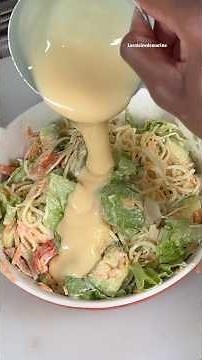 Spaghetti salad with condensed milk recipe #food #salad #cooking #cuisine #recipe