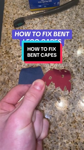 Here’s how to fix bent LEGO capes! #foryou #lego #tips #howto #viral