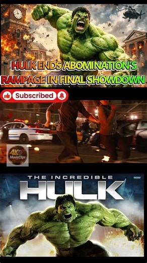 Hulk Ends Abomination's Rampage in Final Showdown #Hulk #Abomination #finalbattle #theincrediblehulk