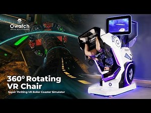 Owatch 360 Degree Rotating VR Simulator Chair, Super thrilling VR Roller Coaster Simulator