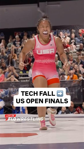 Alexandria Glaudé is AMPED after locking up the tech fall to make the 2026 U.S. Open finals 😤