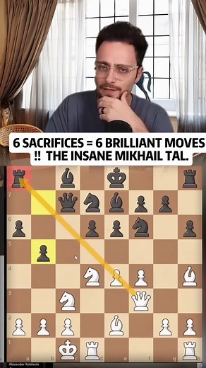 Mikhail Tal 6 Brilliant Sacrifices — Queen Sacrifice Explained