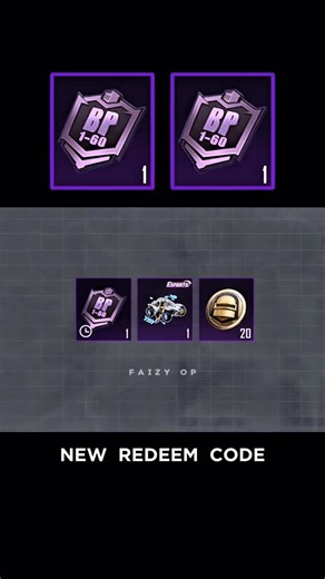 FAIZY OP on Instagram: "New Redeem Code #pubgmobile #pubg #pubgm"