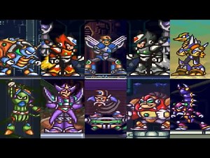 Megaman X2 - ALL BOSSES - CUTSCENES CINEMATICS + ALL ENDINGS ⚔️