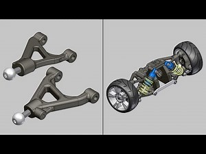 Suspension Assembly || Front Upper and Lower Arm Sub-Assembly || Autodesk Inventor Video Tutorial