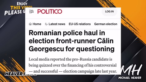 Romania's election crisis: candidate hauled in for questioning