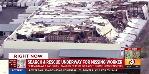 Search continues for missing worker following Phoenix microburst