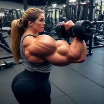 Female Bicep Blow-up #muscle #weightlifting #gaining #expansion