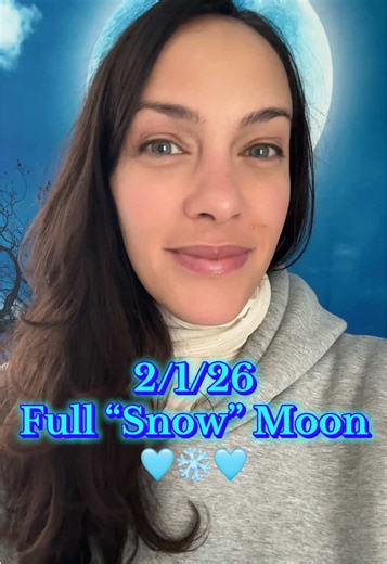 Happy Snow Moon this Sunday 🩵❄️🩵 May you feel safe, hopeful, and nourished in the midst of the storms around us ❤️ #fullmoon #snowmoon #healersoftiktok