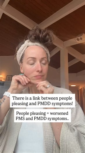 Jes Fleming | PMDD Practitioner, NTP, NBHWC | People pleasing and PMDD are deeply intertwined. And I’m not talking about feelings. I’m talking about physiology. When you’re a chronic... | Instagram