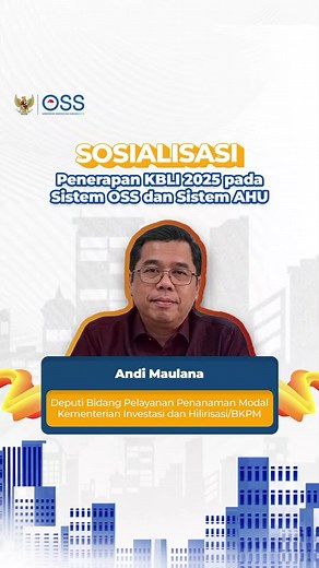Sosialisasi Penerapan KBLI 2025 pada Sistem OSS dan AHU