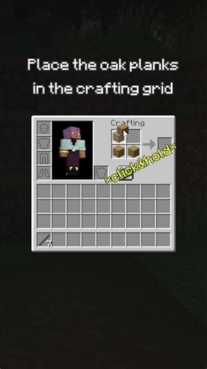 HOW to craft crafting table in MINECRAFT