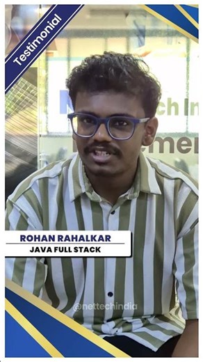 From Learner to Developer 🚀 | Java Full Stack Testimonial by Rohan Rahalkar | NetTech India