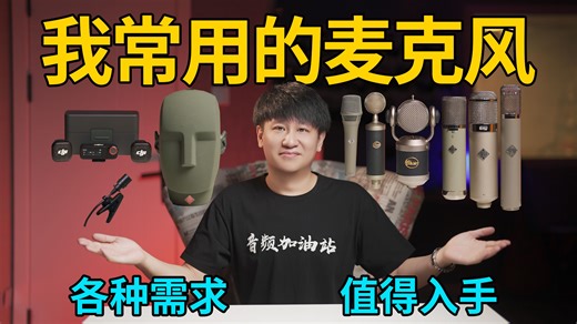 几十元到十几万！我最常用的麦克风分享！各种录音需求全搞定！【音频加油站】