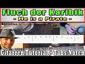 ★PIRATES OF THE CARIBBEAN Melody | Guitar Tutorial Part 1/2 +TABS Video Lesson [German]★