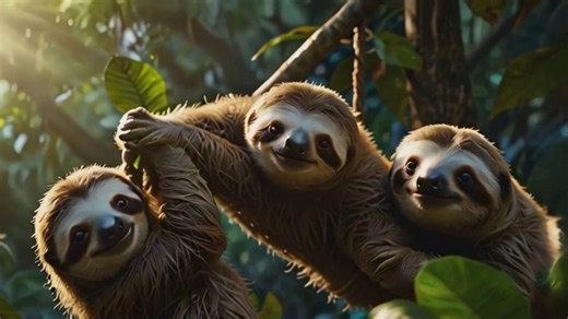 Animal song-"Silly Sloths Swinging Slow"