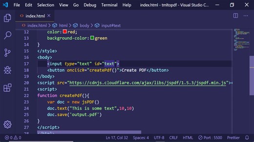 jspdf html to pdf example (2020)