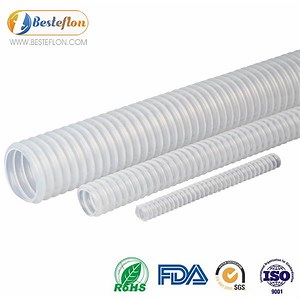 Convoluted PTFE Tube Flexible PTFE Corrugated Hose | BESTEFLON