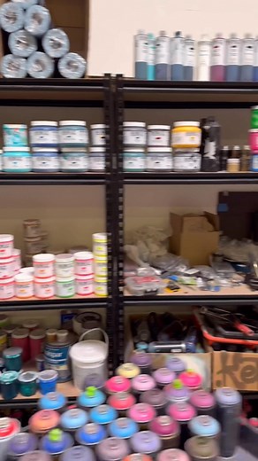 18K views · 347 reactions | Studio tour  #mikaelb #abstractart #losangeles #contemporaryart #art #abstract #abstractexpressionism #graffiti #streetart | Mikael B | Facebook