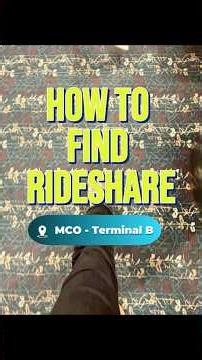 Orlando Airport - Where to pick up rideshare