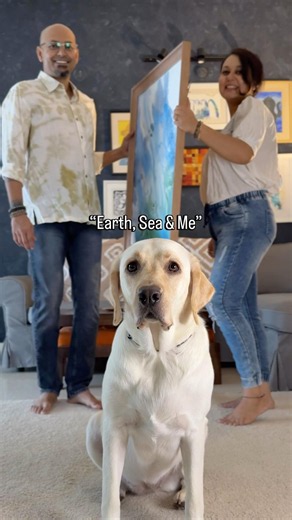 Watch this dog artist paint, and help other rescue dogs 🐶 #dogartist #art #painting #labrador
