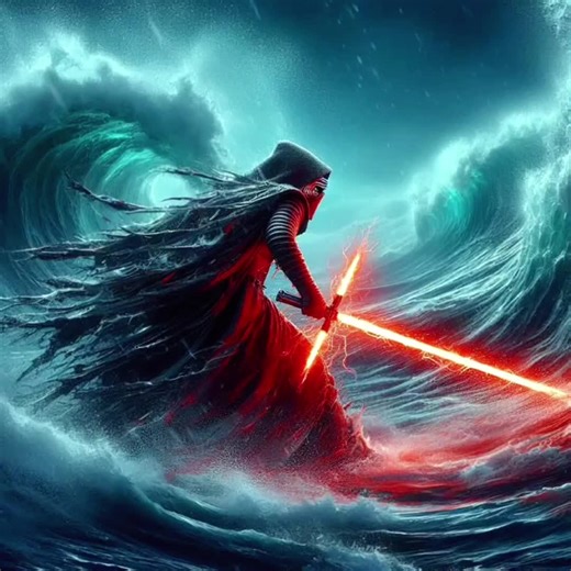 Live Wallpaper Kylo Ren weathering the storm. #sith #starwars #lightsaber #blueforcesabers #livewallpaper #kylo #kyloren #kylorenwallpaper