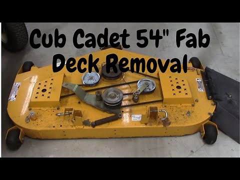 Cub Cadet Garden Tractor Deck Removal