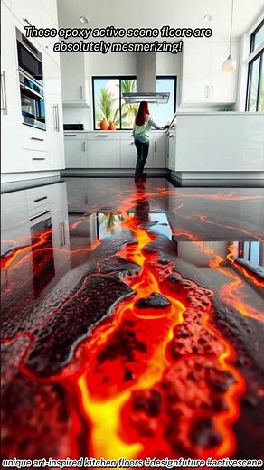 These active scene floors are absolutely mesmerizing! #epoxy #designfuture
