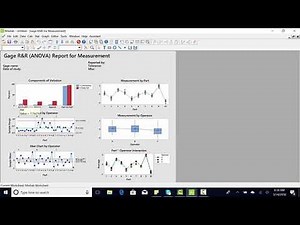 Gage R&R in minitab 18