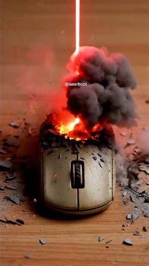 Laser Impact Sparks Explosive Destruction! Slow Motion Tech Experiment 💥🔥 #Shorts