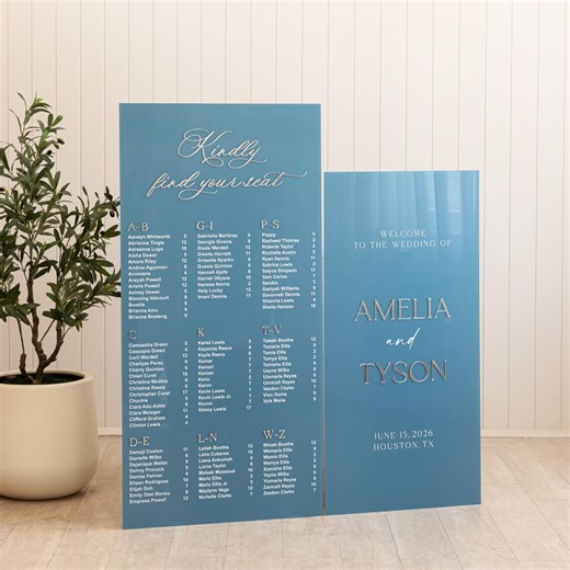 Wedding Seating Chart & Welcome Sign Bundle, Wedding Signs Set of 2, Seating Chart Sign, Wedding Welcome Sign, Wedding Reception Signage - Etsy