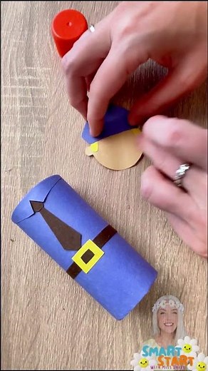 Toilet Paper Roll Police Officer Craft 🚓 | Easy Community Helper Craft for Kids