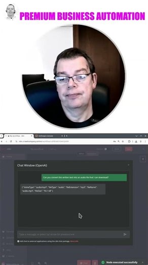 How to create audio from written text in a minute #ai #n8n #nocode