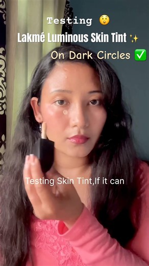 Can You Cover Dark Circles Using Lakmé Luminous Skin Tint? ✨ #shorts #lakme #makeup #beauty #tips