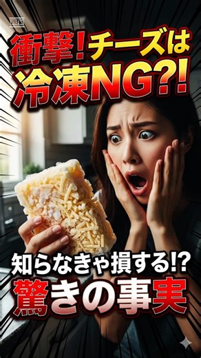 【節約術】もうカビさせない！チーズを1ヶ月長持ちさせる裏ワザ #shorts #ライフハック #家事の裏ワザ #チーズ #冷凍保存 #節約レシピ