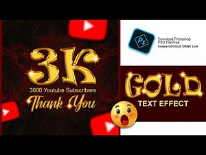 How To Create Golden Text Effect In Photoshop 2021 | Golden Text Effect Tutorial In Photoshop 2021