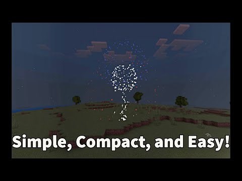 How to Build a Firework Launcher in Minecraft Bedrock for the 4th of July or Other Holidays!