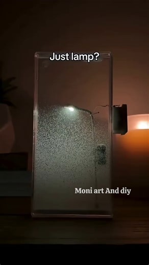 snow lamp bana deya 😱 #diy #diykeychain #diykeychain #snowlamp #gift #craft #moniartanddiy #light