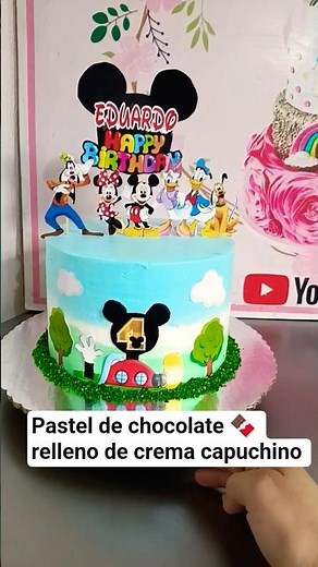 Pastel de Mickey mouse | pastel decorado de Mickey Mouse #cakes #cakedecorating #pastel