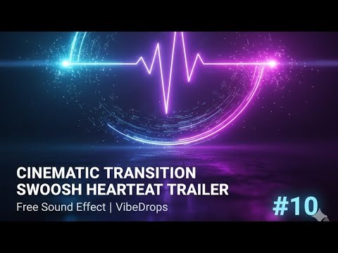 Cinematic Transition Swoosh Heartbeat Trailer 🎬 | Free Sound Effect | Epic Tension & Drama | #10
