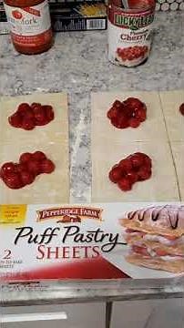 How to Make Cherry Turnovers - Homemade Cherry Turnovers made with Puff Pastry