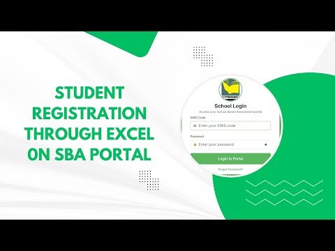 How to Register students through excel sheet