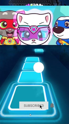 Tiles Hop Music & Gameplay talking tom hero dash #coffindance #tileshop #talkingtomherodashrun