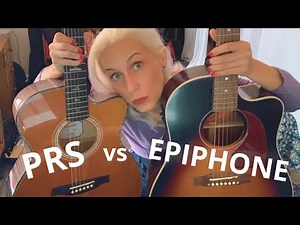 Which guitar sounds best acoustic? PRS versus EPIPHONE #acoustic #nopick