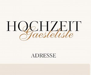 Wedding Guest List to Print | Minimalist PDF for Perfect Wedding Planning - Etsy Australia