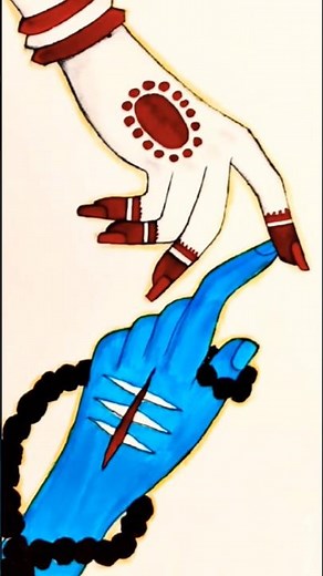 Shiv Parvati Hand Drawing Easy Tutorial | Shiv Parvati Drawing | Mahadev Drawing | God Drawing