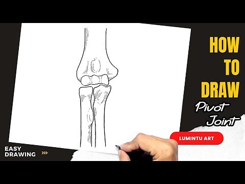 How to draw Pivot Joint - Easy Pivot Joint Drawing