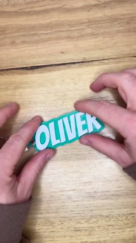 Personalised TPU Name Tag | Flexible & Durable Custom Bag Tag | 3D Printed Kids Backpack Name Keychain - Etsy
